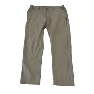 U-510 Pants Mens 34x25 Khaki Canvas Chino Straight Casual Work